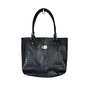 Marc Fisher Embossed Croc Faux Leather Large Tote Purse